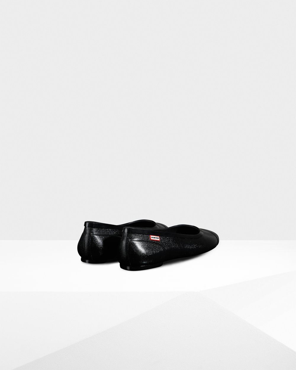 Hunter Ballerinaer Svart - Dame Original Tour Gloss Flats - Norge WQLZDS-457